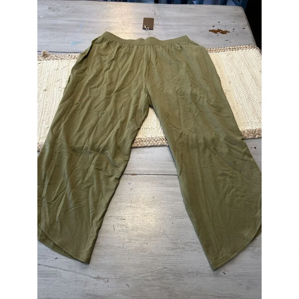 NWT Matilda Jane Spring Things Tulip Pants Olive Green Womens Sz S Boho Beach - Picture 6 of 7